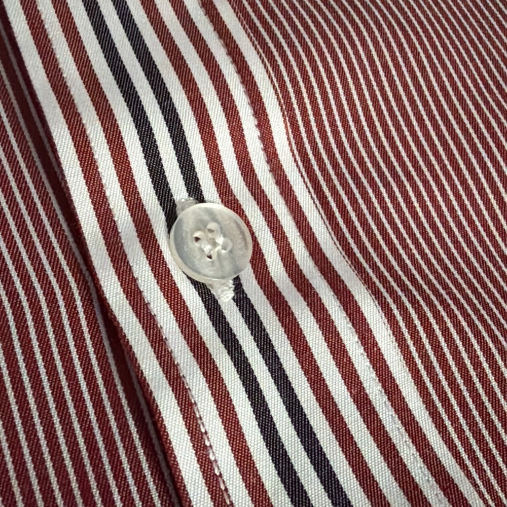 Paul Smith Stripe Shirt Mens‎ 17 Cotton Long Sleeve Striped London - Picture 6 of 7